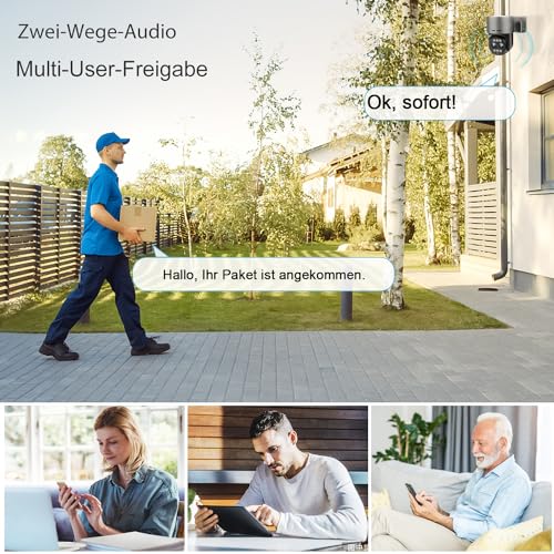 GENBOLT 2.5K Kamera PTZ WiFi do Użytku na Zewnątrz,Obsługująca POE, Po - obrazek 5