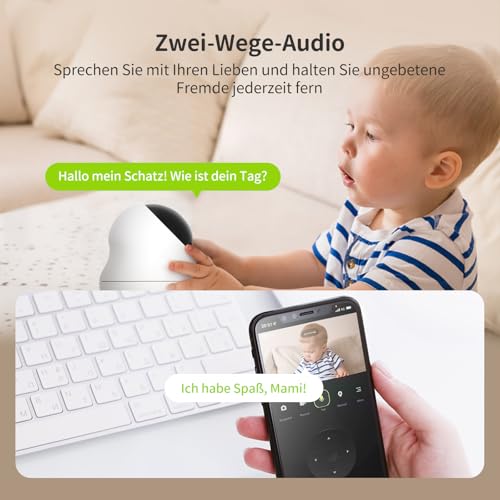 Kamera Bezpieczeństwa Do Użytku Wewnętrznego 2K (3MP), Kamera 2,4 Ghz - obrazek 5