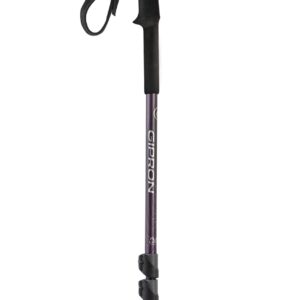 Regulowany teleskopowy aluminiowy kij trekkingowy GIPRON BG17-759NWFL 759 Airtrekk czarny