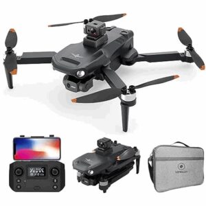 LUXWALLET Libra X Dodge – Czujnik unikania przeszkód – Drone Quadcopter 30 km/h – WiFi GPS 1.2 KM – 3-osiowy Gimbal – Kamera FULL HD - Drony - Najnowsza technologia GPS - Bezpieczne lądowanie