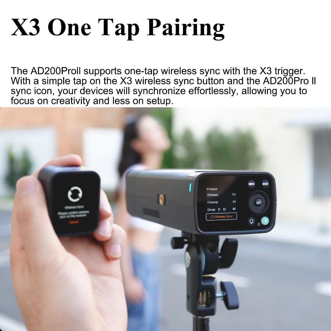 Godox AD200Pro II AD200 Pro II lampa błyskowa do aparatu, 200 W, lampa - obrazek 8