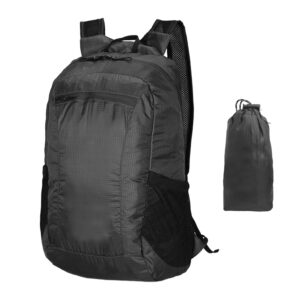 Składany plecak mini wodoszczelny do przechowywania - czarny 41x24x16cm