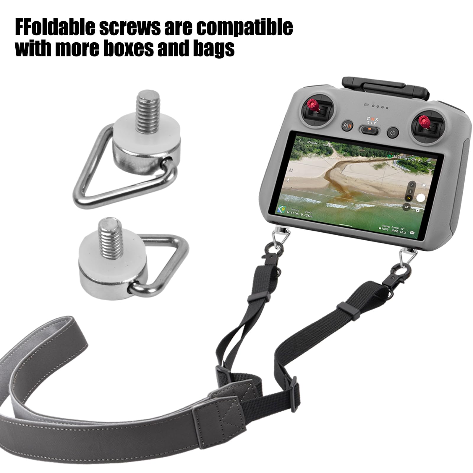 Pasek do DJI RC, skórzana smycz do kontrolera DJI Mini 3 Pro, akcesori - obrazek 4