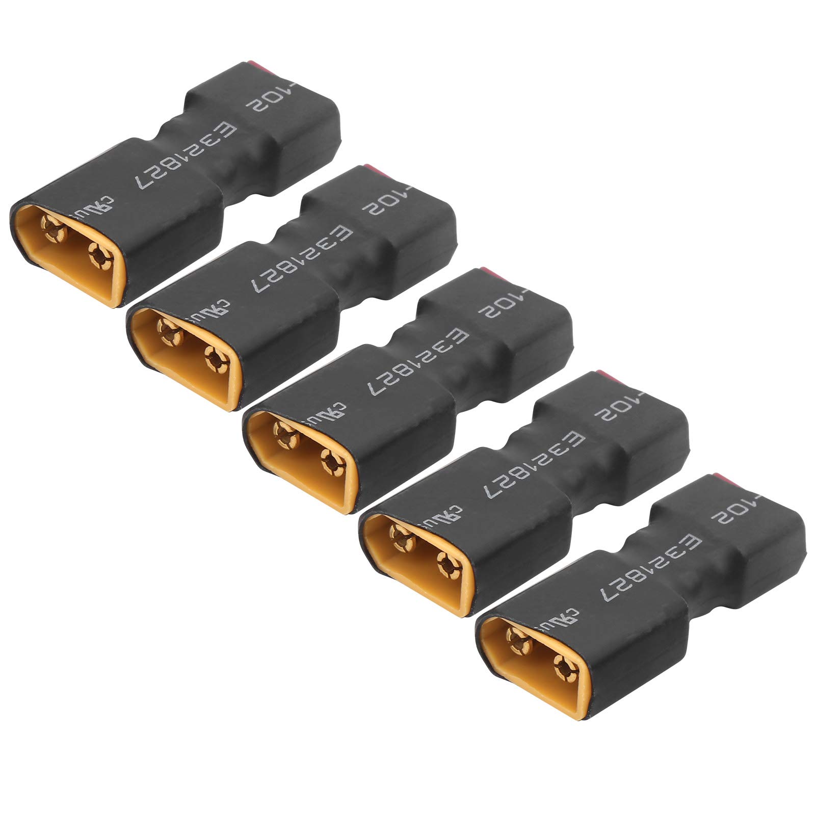 Złącze baterii RC XT60 T Adapter 5 szt. | Dilwe | Tworzywo sztuczne metal | Mocne połączenie | RC Samoloty | Drony - obrazek 4