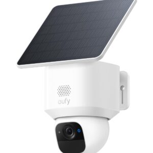 Kamera zewnętrzna eufy SoloCam E30: zasilanie słoneczne, obrót 360°, śledzenie AI, 2K klarowność - bezprzewodowa kamera zewnętrzna eufy Security, kompatybilna z HomeBase S380 - bez opłat miesięcznych