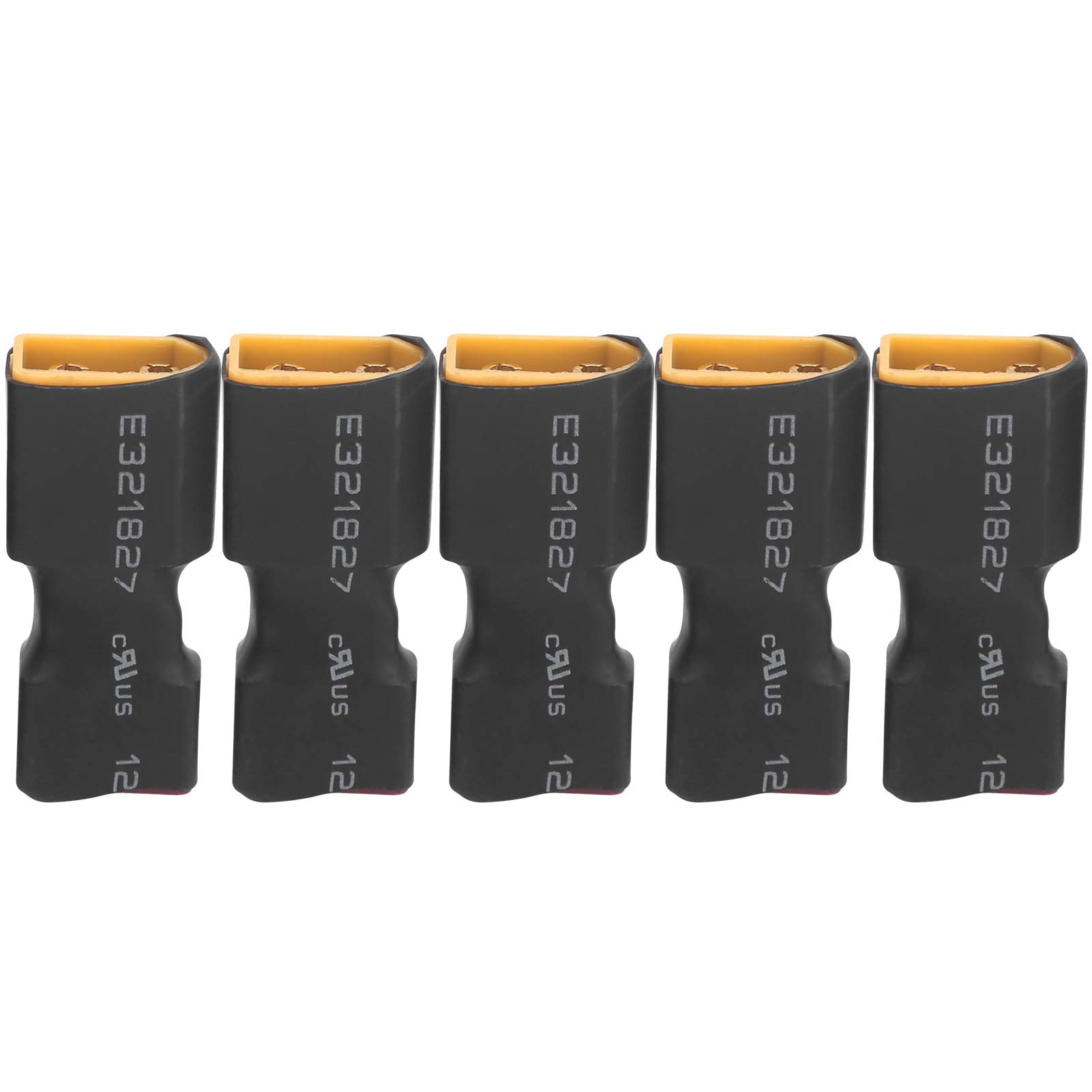 Złącze baterii RC XT60 T Adapter 5 szt. | Dilwe | Tworzywo sztuczne metal | Mocne połączenie | RC Samoloty | Drony - obrazek 2