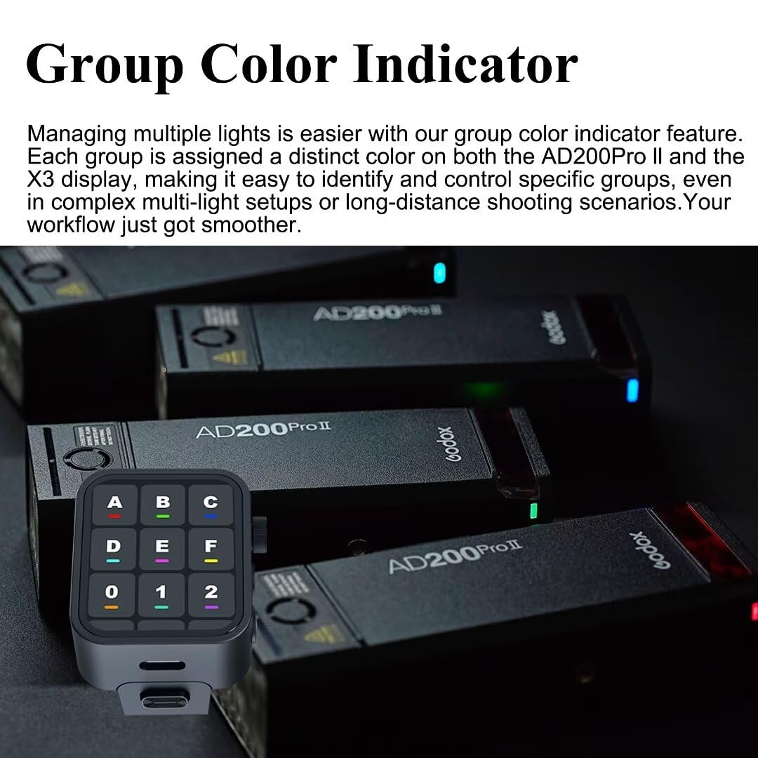 Godox AD200Pro II AD200 Pro II lampa błyskowa do aparatu, 200 W, lampa - obrazek 4