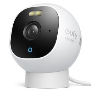 eufy Security Solo OutdoorCam C22 - Samowystarczalna kamera monitorująca 1080p z reflektorem na noc - Ochrona IP67 - Bez opłat - Monitoring na zewnątrz