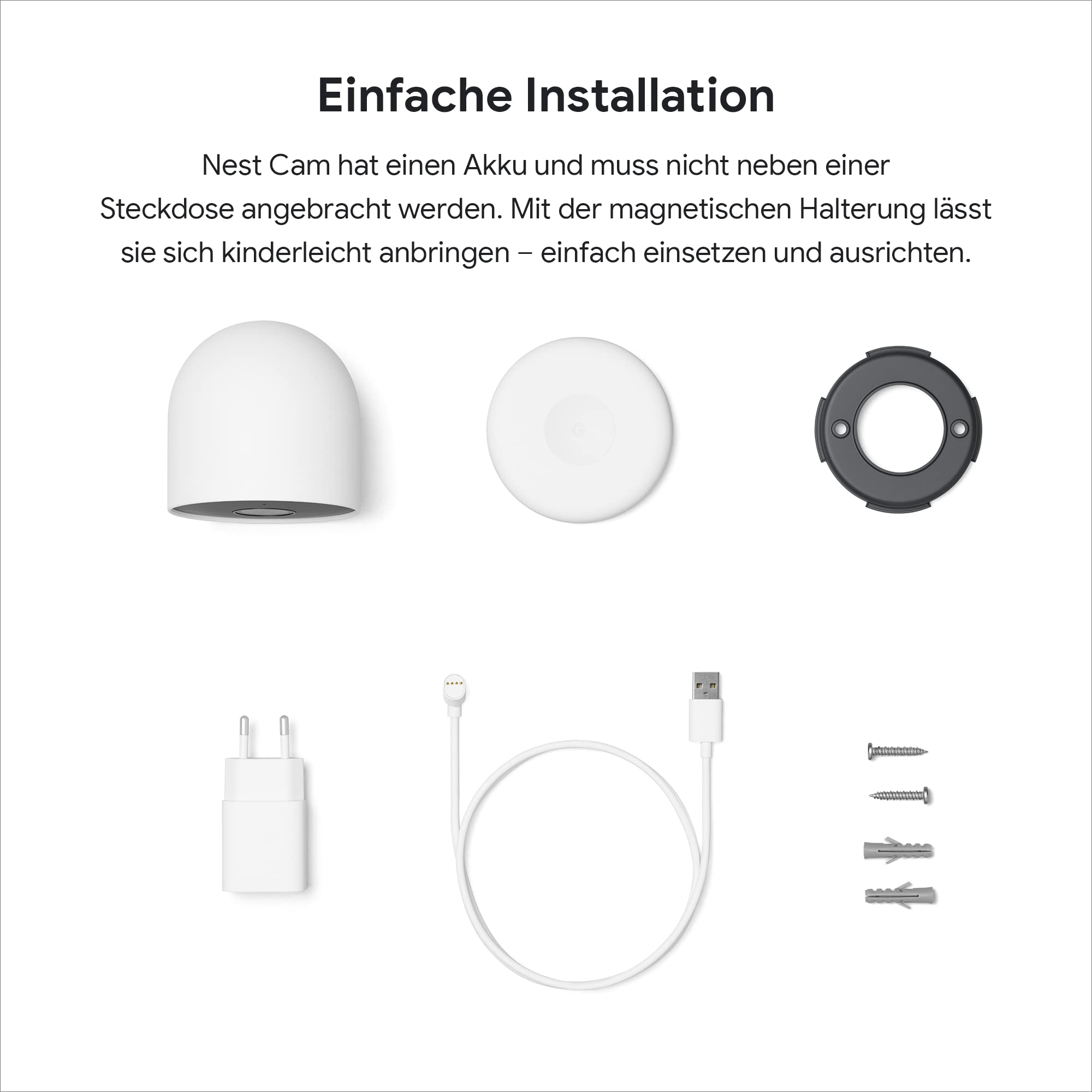 Google G3Al9 Kamera, Szary, 8,3 x 8,3 x 8,3 cm; 398 g - obrazek 5