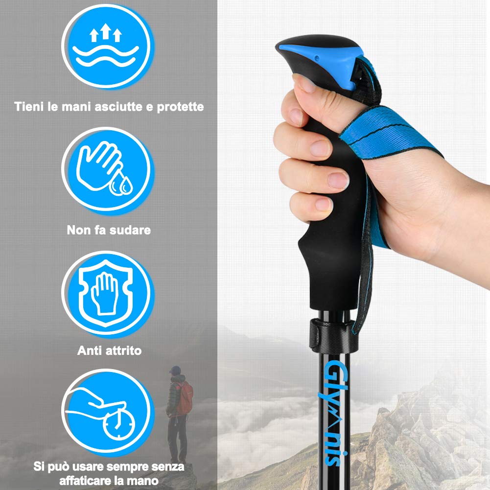 Glymnis Kijki trekkingowe kijki trekkingowe 7075 aluminiowe kijki trek - obrazek 8