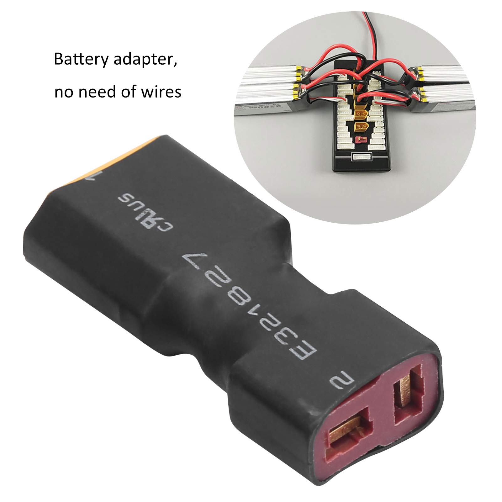 Złącze baterii RC XT60 T Adapter 5 szt. | Dilwe | Tworzywo sztuczne metal | Mocne połączenie | RC Samoloty | Drony - obrazek 6