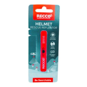 Recco Reflektor Ratunkowy do Kasków i Butów Narciarskich - Czerwony | RECCO Technologia | Bezpieczeństwo w Górach | Oświetlenie Fotograficzne