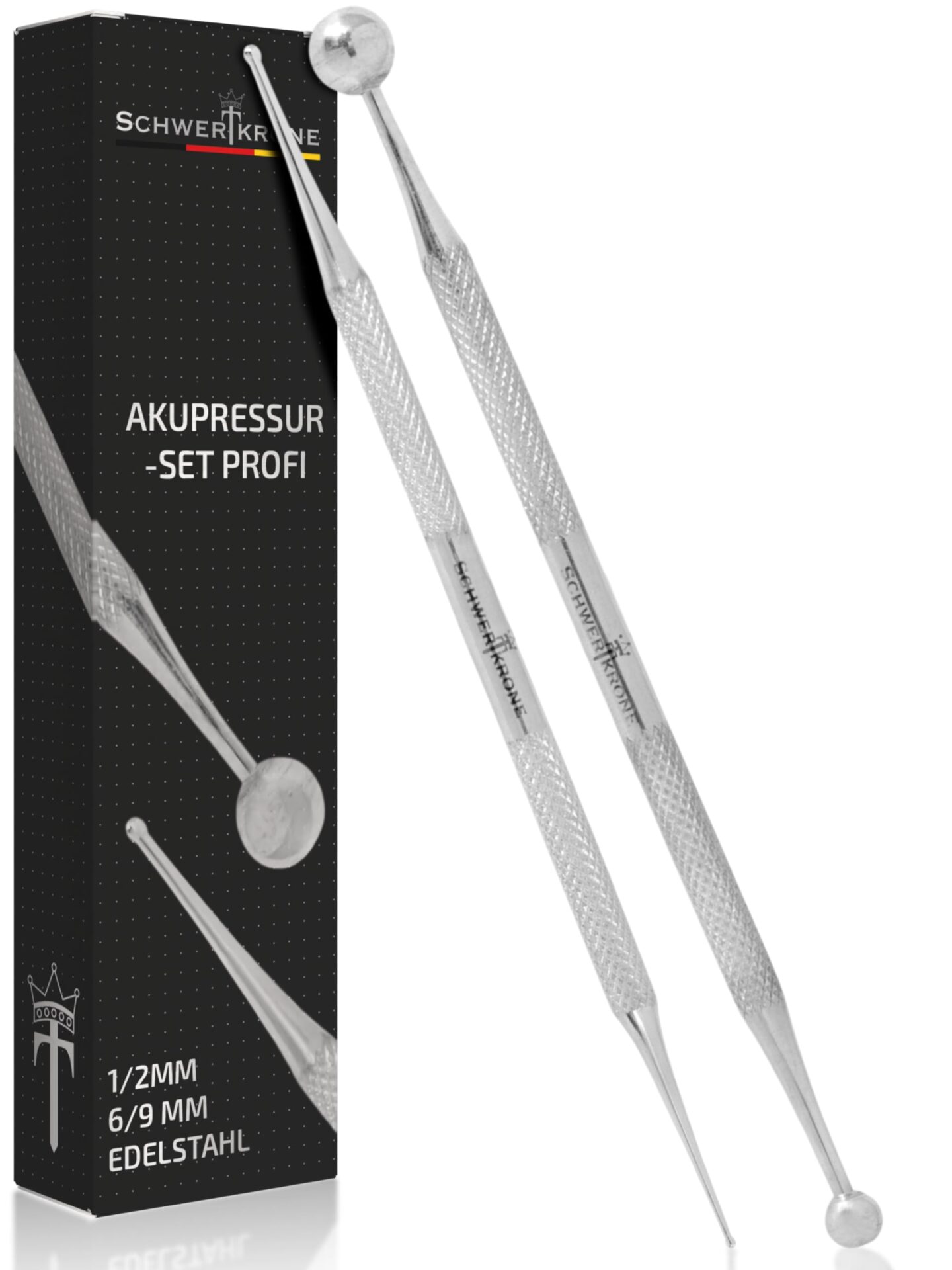 Schwertkrone® sztyft do akupresury ze stali szlachetnej 13 cm, średnic