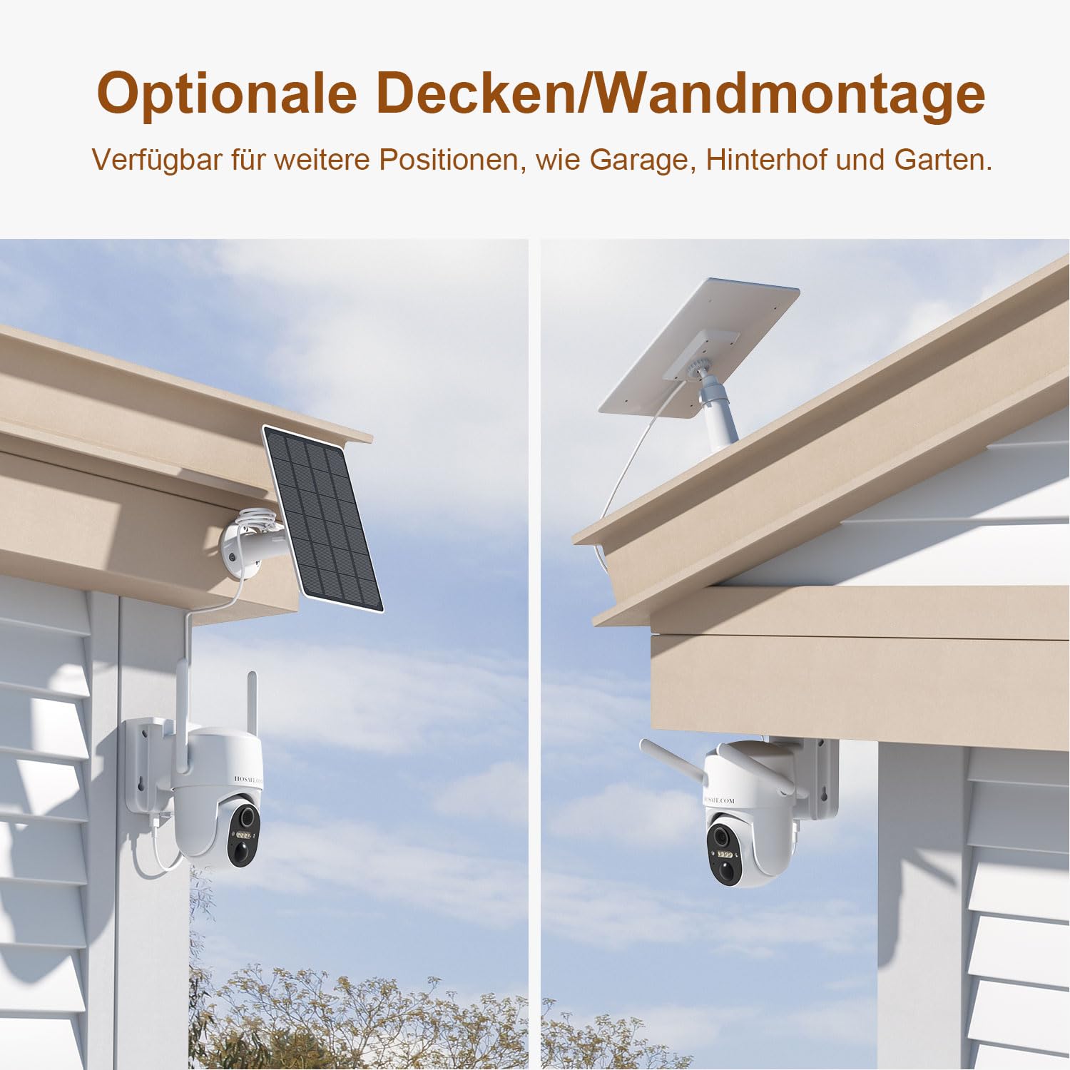 Kamery do domowego bezpieczeństwa na zewnątrz, bezprzewodowa kamera ze - obrazek 2