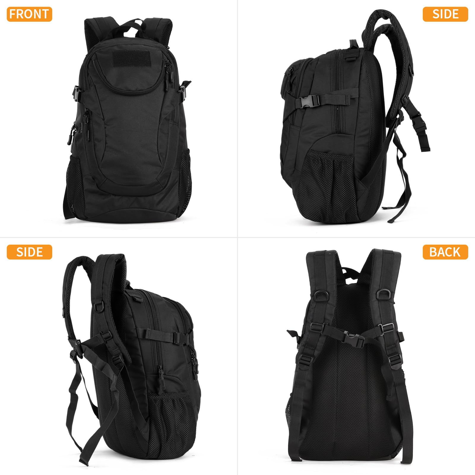 Taktyczny plecak wojskowy 25 l Molle szturmowy szkolny na kemping trekking - obrazek 2