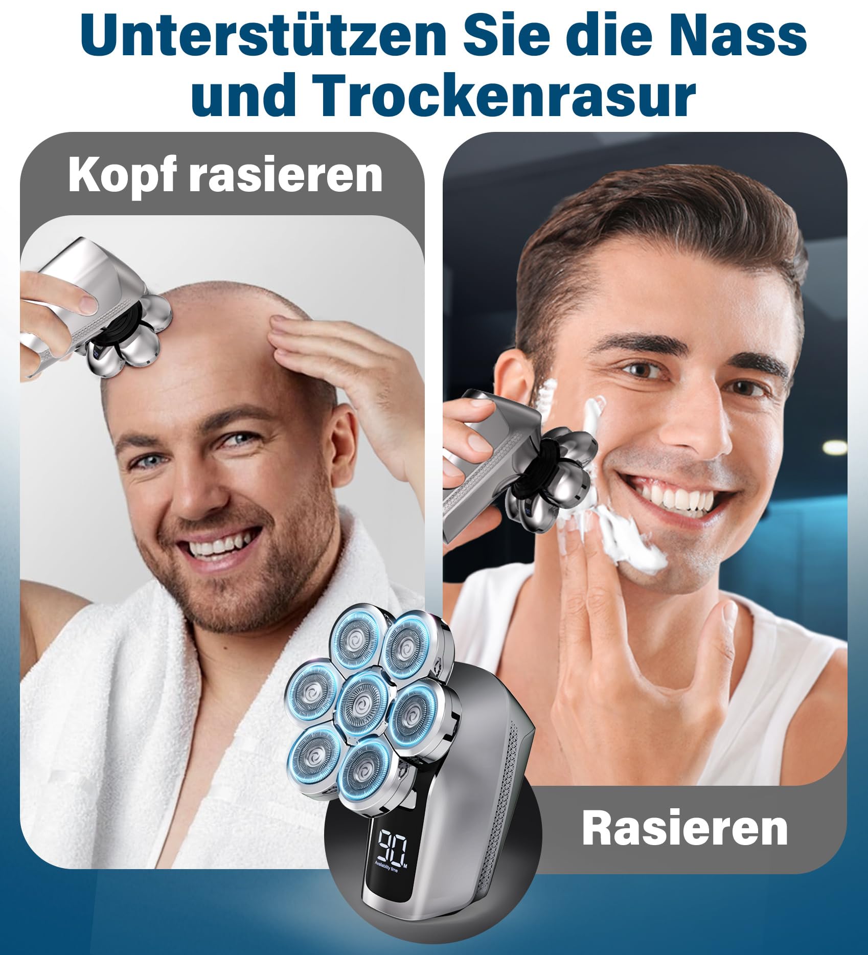 Golarka męska elektryczna do golenia głowy - najlepsza oferta online - obrazek 2