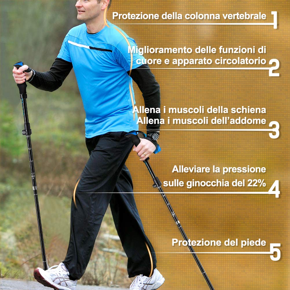 Glymnis Kijki trekkingowe kijki trekkingowe 7075 aluminiowe kijki trek - obrazek 6