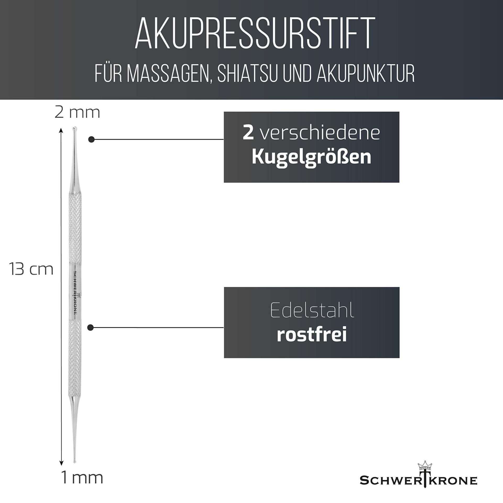 Schwertkrone® sztyft do akupresury ze stali szlachetnej 13 cm, średnic - obrazek 7