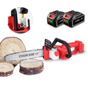 ONEVAN Akumulatorowa piła łańcuchowa 8000 mAh 30 cm - elektryczna bezszczotkowa piła do gałęzi