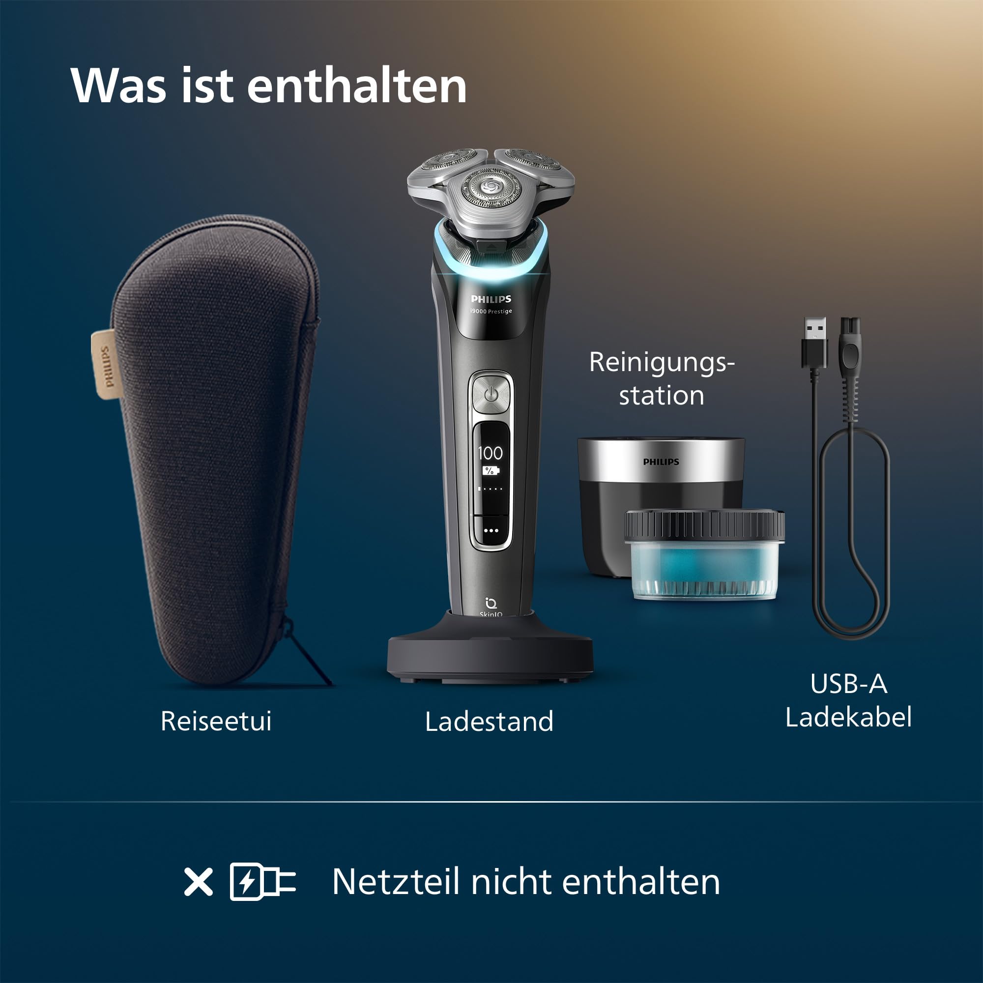 Philips Shaver i9000 Prestige - Golarka elektryczna do golenia na mokro i na sucho - obrazek 2