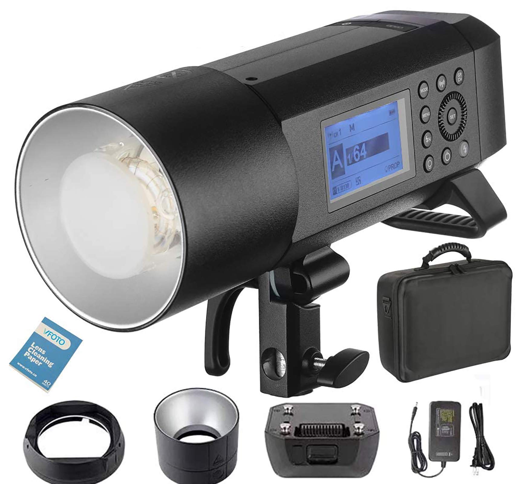 Godox AD400Pro 400Ws TTL Zewnętrzna lampa błyskowa All-in-One GN72 1/8000 HSS - Najlepszy zewnętrzny blitz dla Canon/Nikon/Sony/Olympus/Panasonic