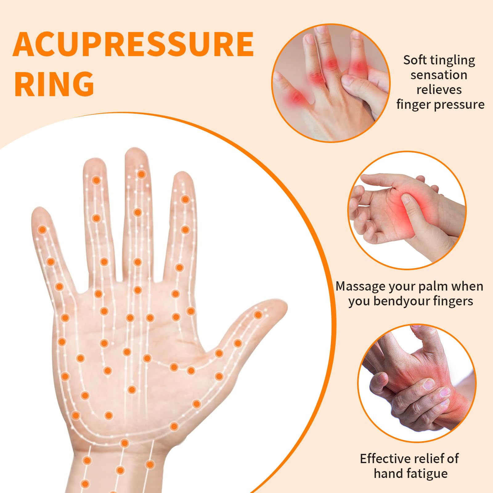 26 sztuk pierścieni antystresowych, pierścienie do masażu palców i nad - obrazek 4