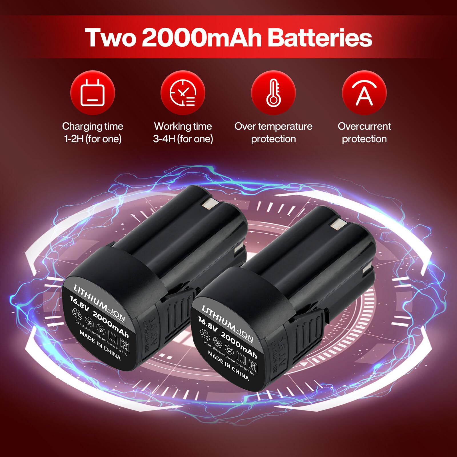 Profesjonalne elektryczne nożyce ogrodowe 168V bezprzewodowe akumulatorowe - cięcie do 40mm - obrazek 5