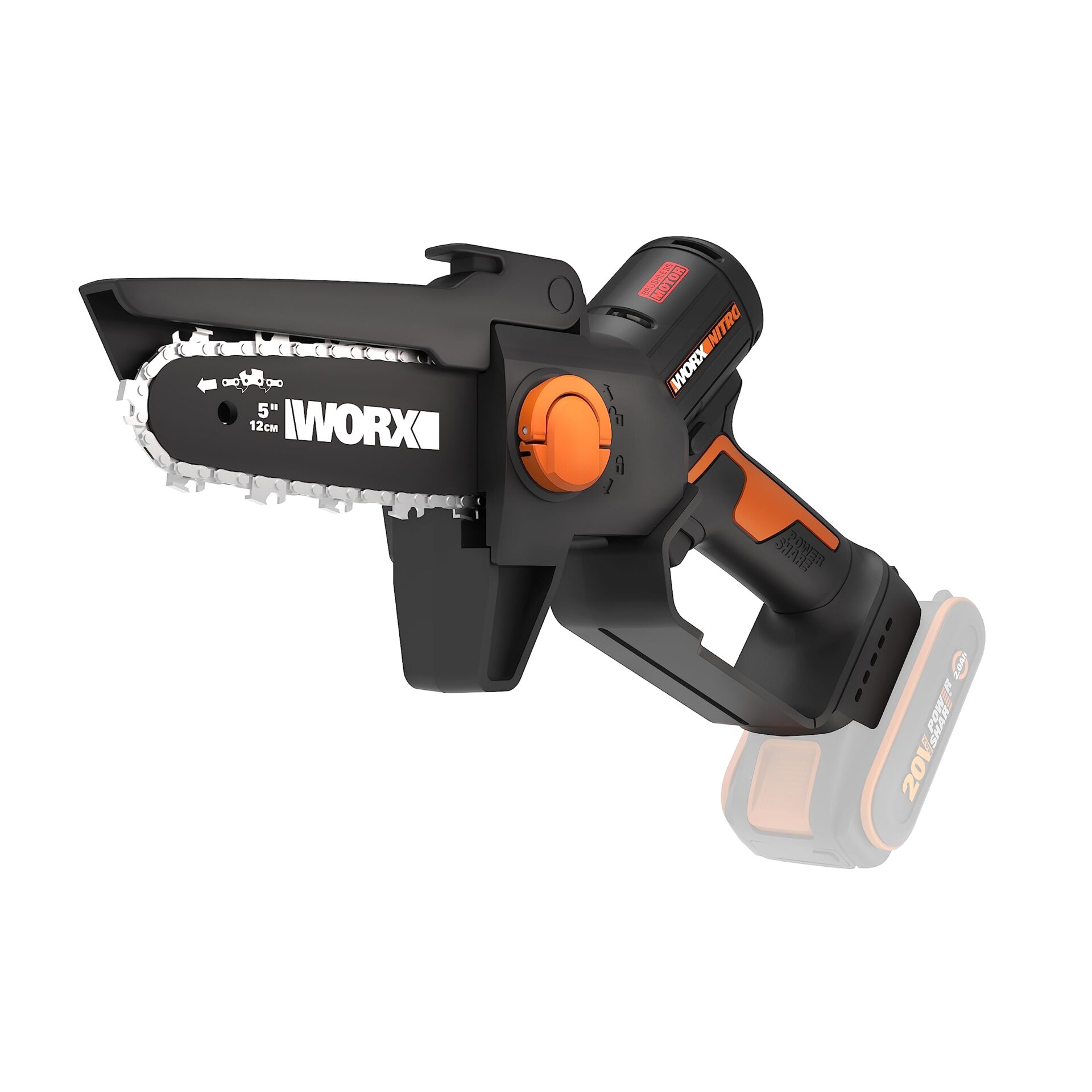 WORX WG325E.9 Nitro Mini piła łańcuchowa 20 V - jednoręczna piła łańcu