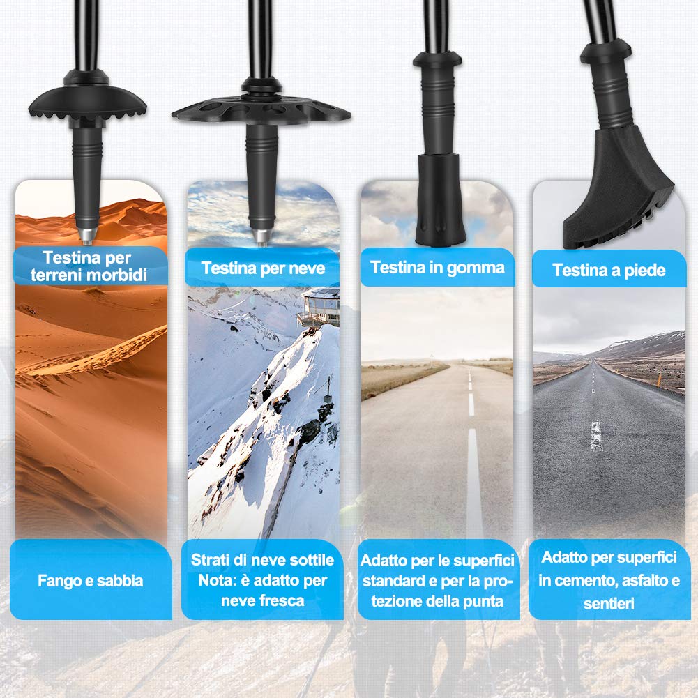 Glymnis Kijki trekkingowe kijki trekkingowe 7075 aluminiowe kijki trek - obrazek 4