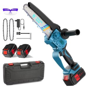 Akumulatorowa piła łańcuchowa 8000 mAh 8 cali mini bezszczotkowa elektryczna ręczna piła łańcuchowa