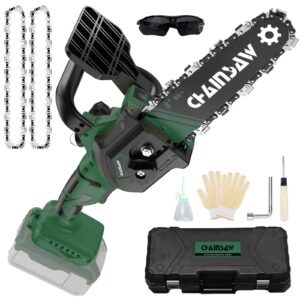 Mini akumulatorowa piła łańcuchowa 8 cali kompatybilna z Bosch PBA 18V - bezszczotkowa, ręczna, do ogrodu
