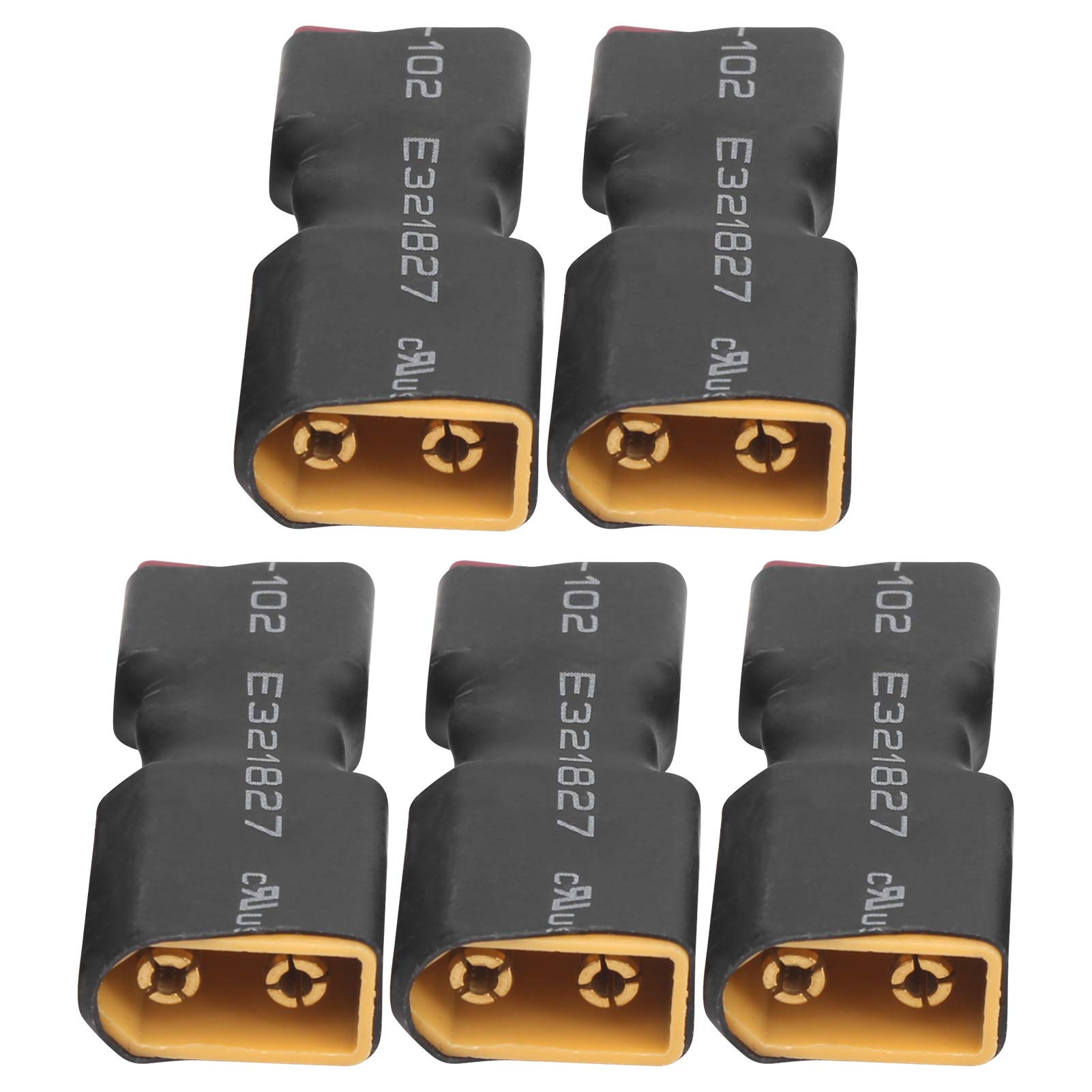 Złącze baterii RC XT60 T Adapter 5 szt. | Dilwe | Tworzywo sztuczne metal | Mocne połączenie | RC Samoloty | Drony - obrazek 5
