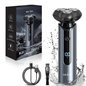 Elektryczna golarka do twarzy dla mężczyzn - 3D, bezprzewodowa, IPX7