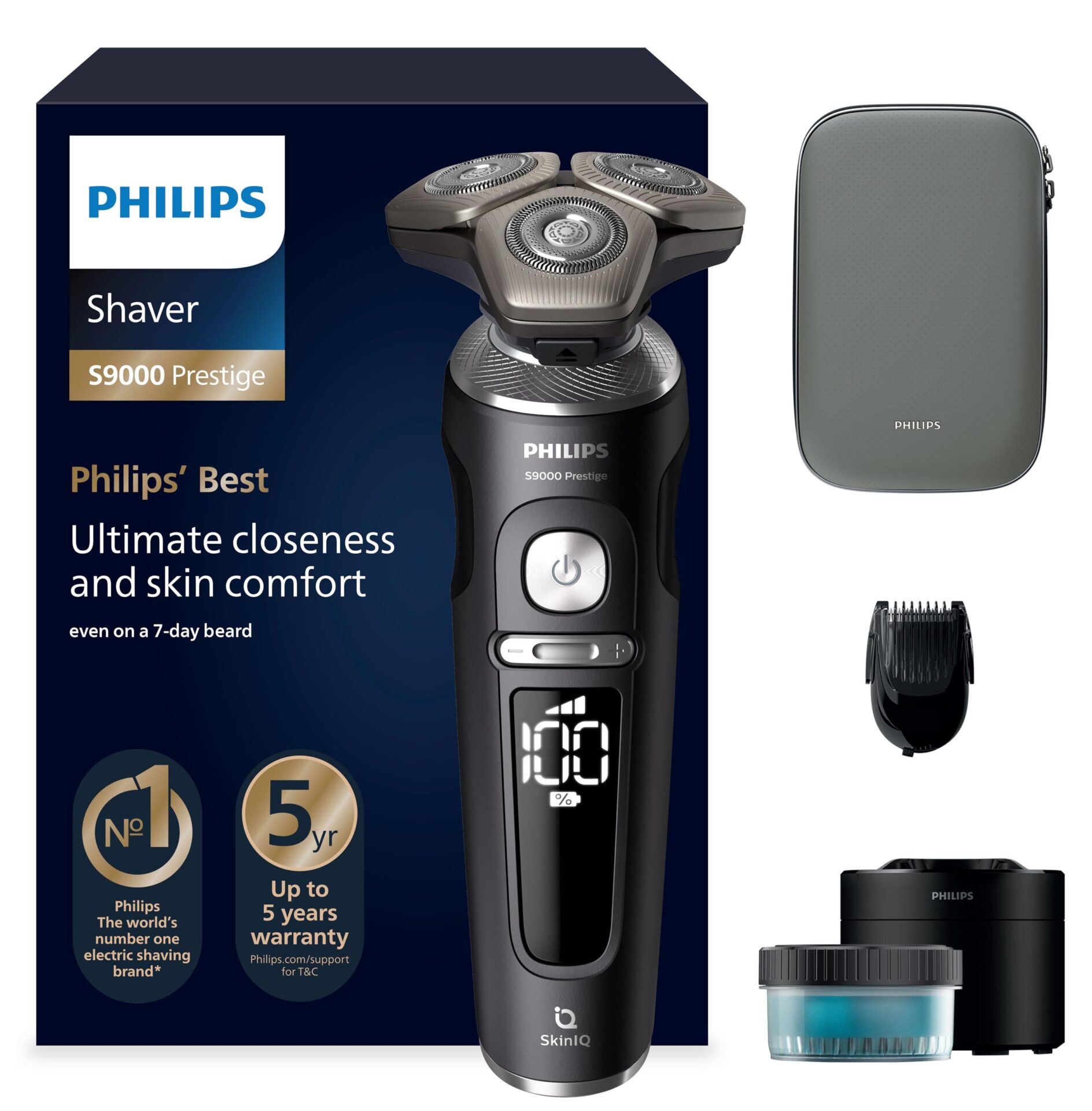 Philips Golarka elektryczna Shaver S9000 Prestige do użytku na mokro i