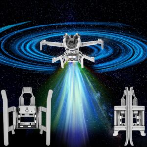 Podwozie do DJI Mini 4 Pro z lampą błyskową LED - Składany zestaw ochraniaczy na nogi - Akcesoria do dronów Craznick - Mini 4 Pro - DJI Mini 4 Pro - Drony