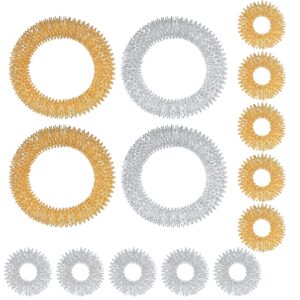 Zestaw do masażu, 14 szt. pierścieni i bransoletek do masażu palców, z