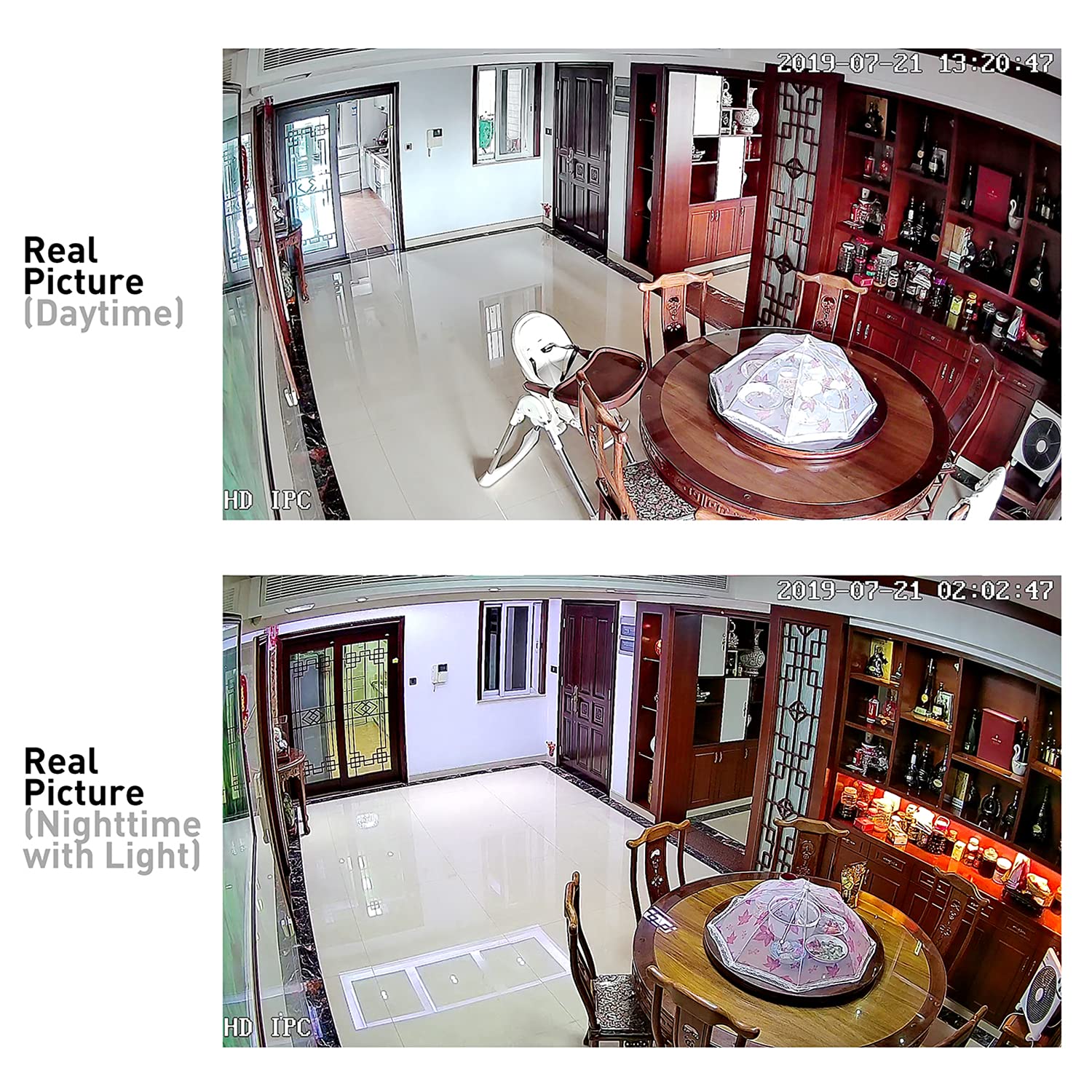 Revotech Mini Security IP Kamera HD 3 MP 75 stopni P2P H.265 CCTV - Kompakt, Metallgehäuse, Bewegungserkennung - obrazek 5