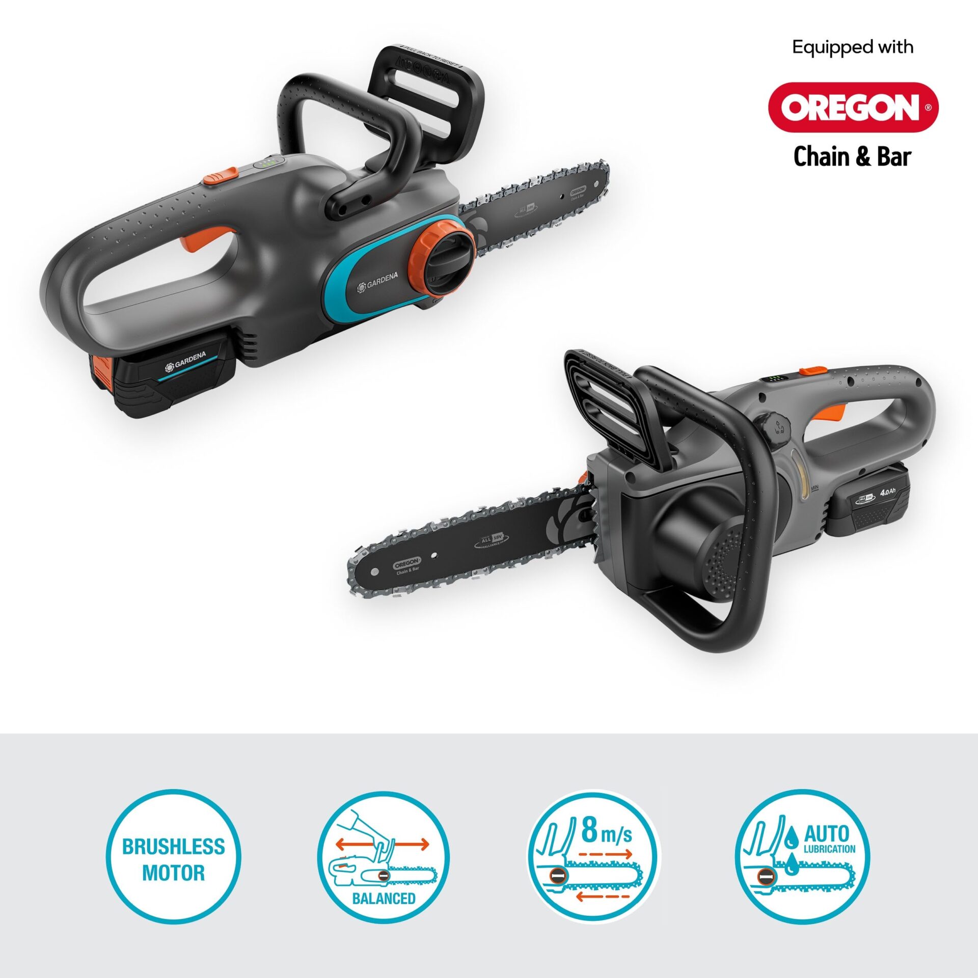 Gardena PowerSaw 250/18V Gotowa do użycia akumulatorowa piła łańcuchow - obrazek 7