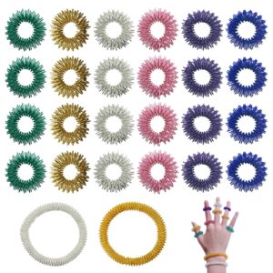 26 sztuk pierścieni antystresowych, pierścienie do masażu palców i nad