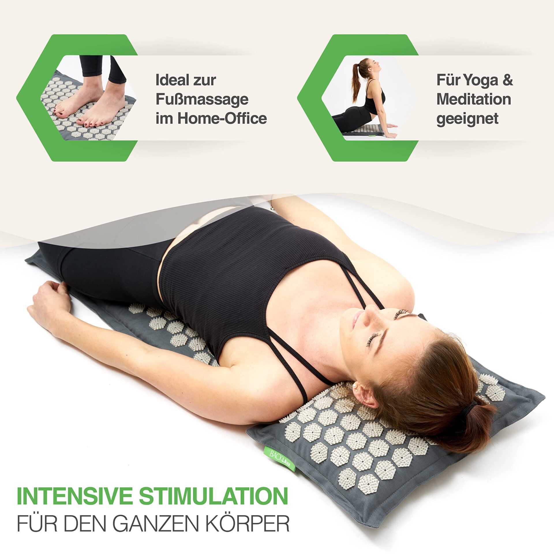 BACKLAxx Zestaw Akupresura Mata do Akupresury do Relaksacyjna dla Plec - obrazek 5