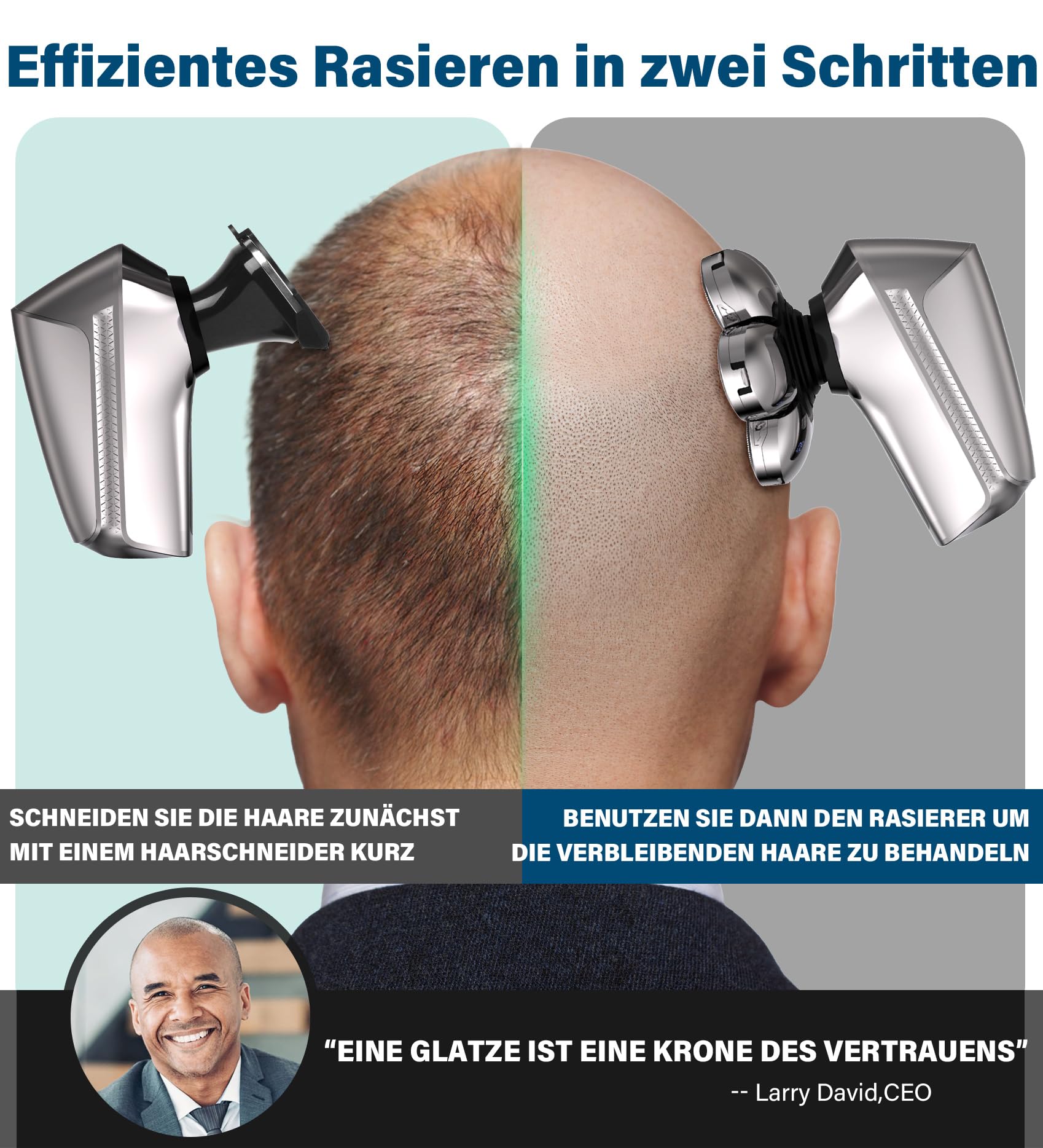 Golarka męska elektryczna do golenia głowy - najlepsza oferta online - obrazek 6