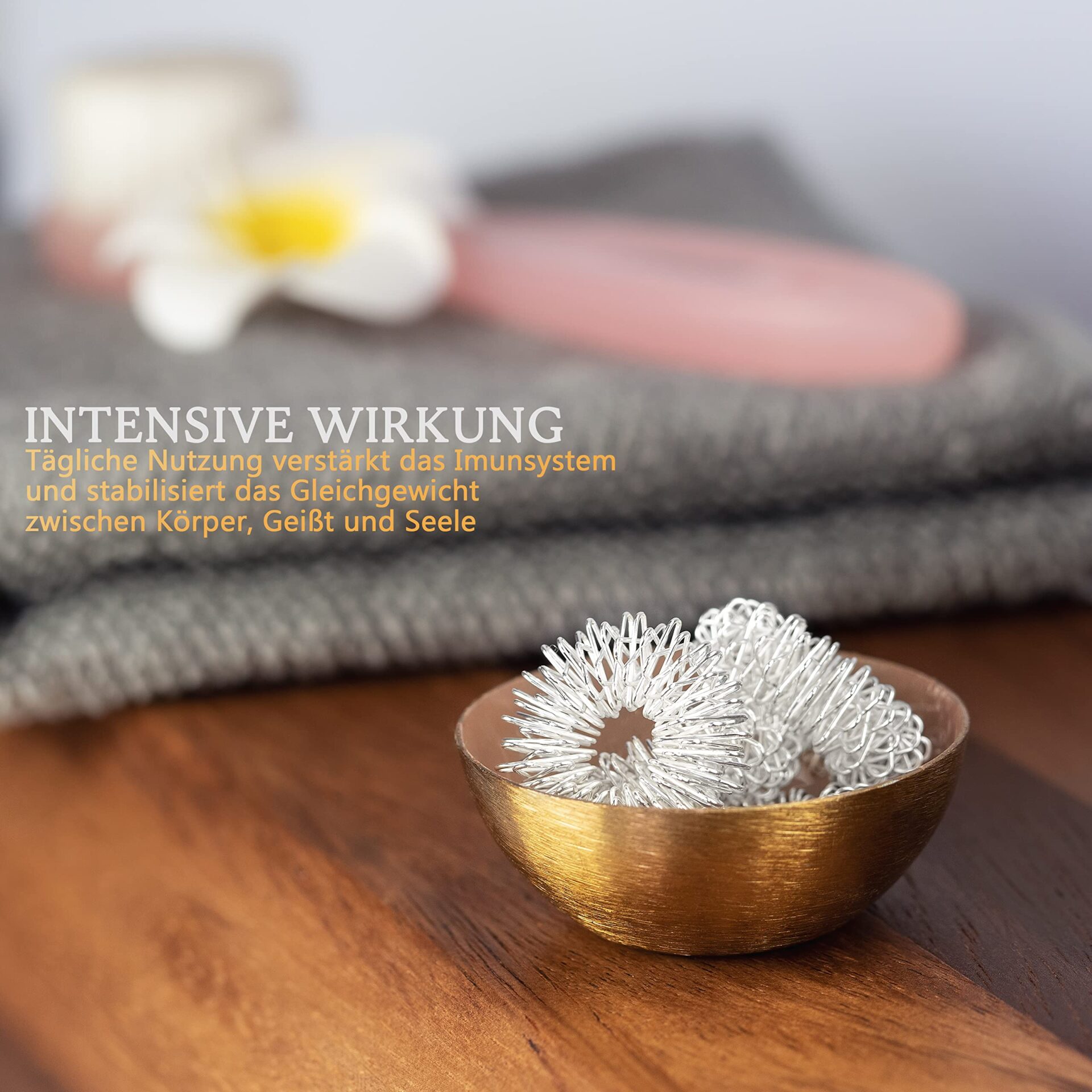 Pierścienie Akupresyjne na Palce - Zestaw 12 Sztuk w Srebrze | Pierścień Masujący Anti-Stress | 210 Punktów Nacisku | Darmowy E-Book | Akupresura dla Relaksu Palców i Dłoni - obrazek 6