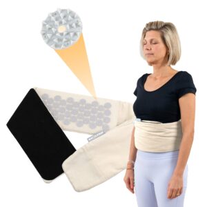 NEOLYMP Pasek do akupresury z wypełnieniem z włókna kokosowego - pas lędźwiowy z regulowanym zapięciem na rzepy - Akcesoria do maty do akupresury