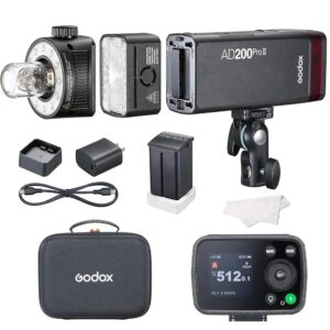 Godox AD200Pro II AD200 Pro II lampa błyskowa do aparatu, 200 W, lampa