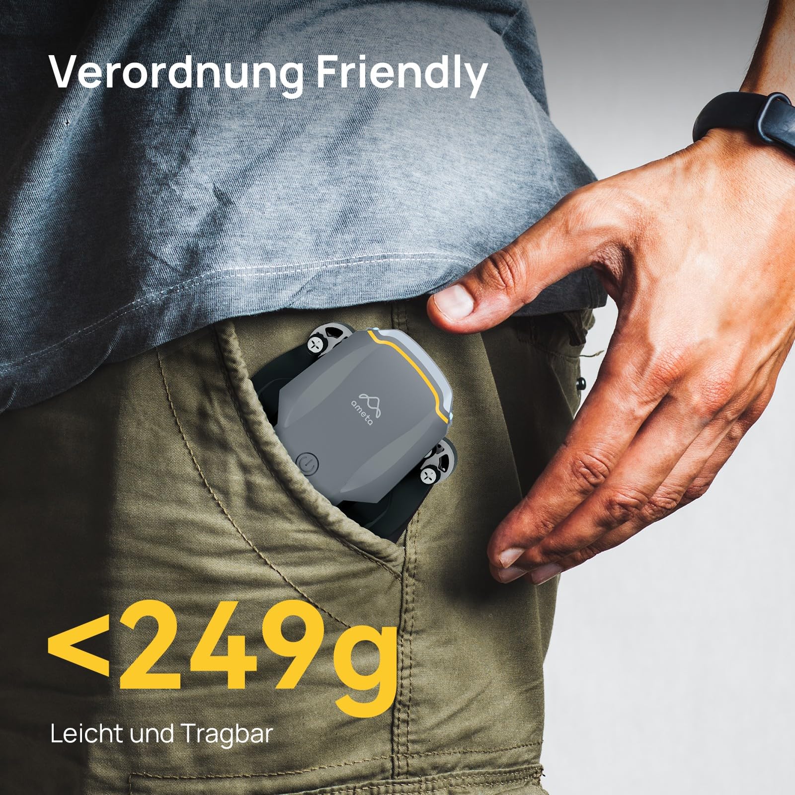 Ameta Dron dla Dorosłych z Kamerą 4K UHD, S20 Lite Bezszczotkowy Silni - obrazek 6