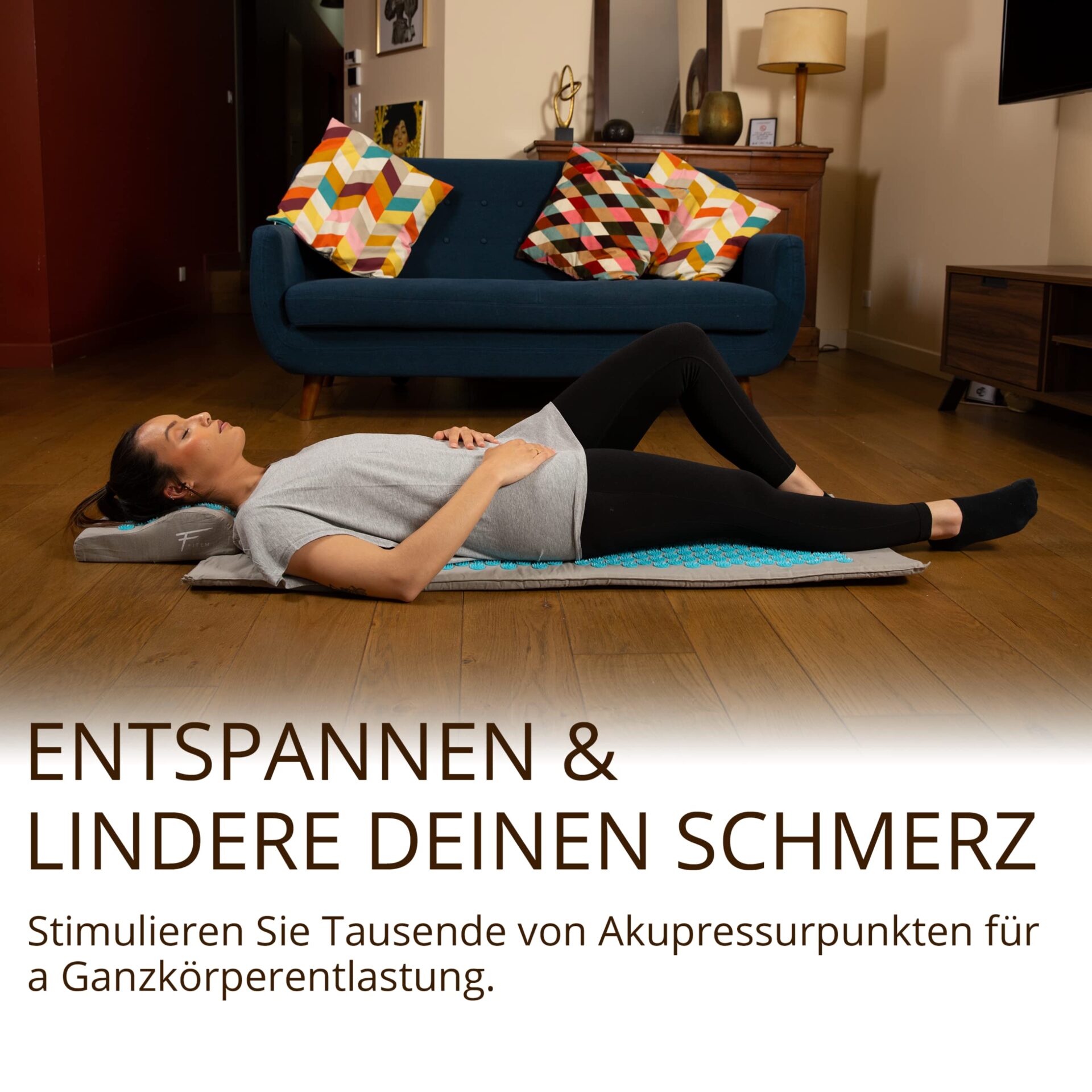 Zestaw akupresury XL Fitem - Mata do akupresury - Poduszka - Piłka do - obrazek 4