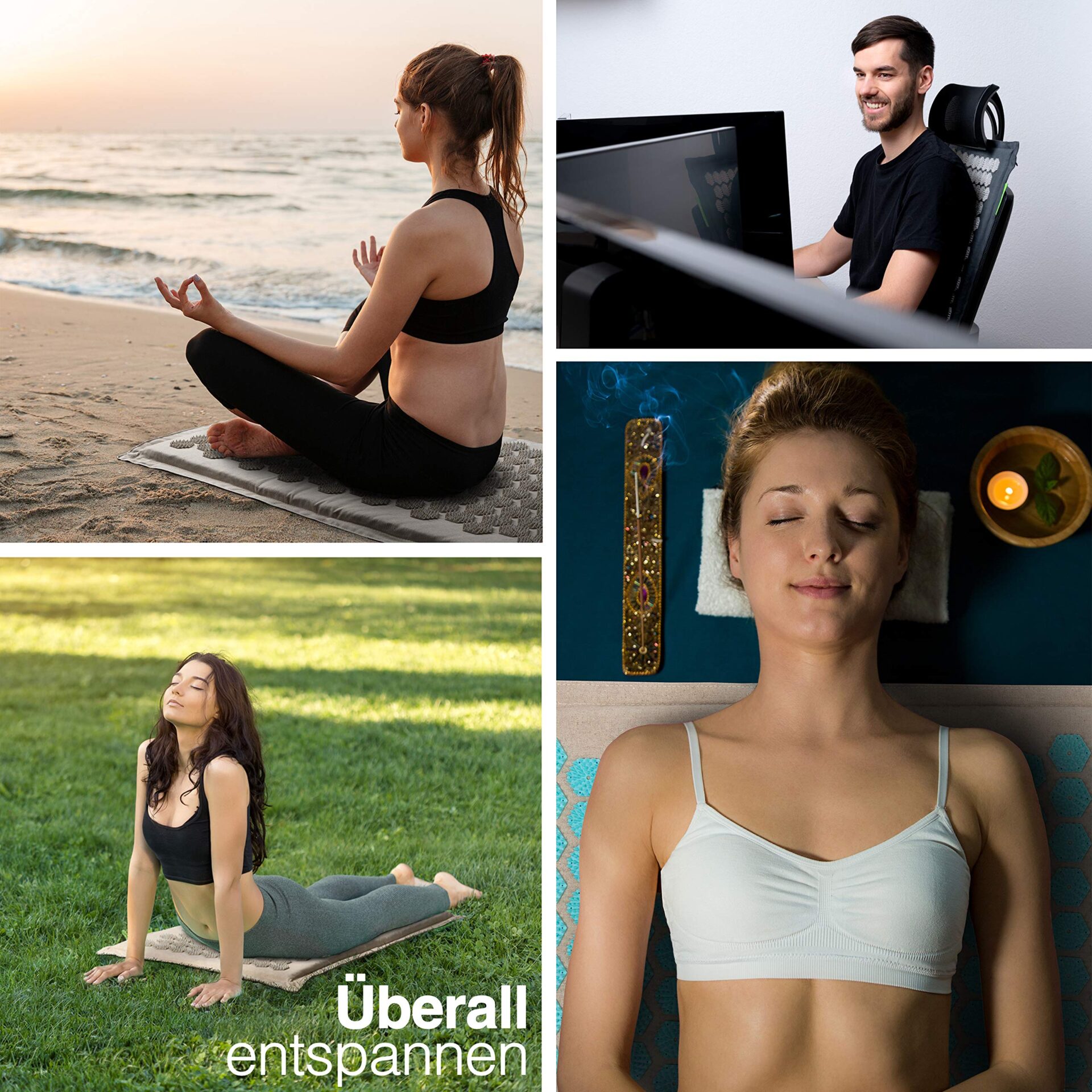 BACKLAxx Zestaw Akupresura Mata do Akupresury do Relaksacyjna dla Plec - obrazek 2