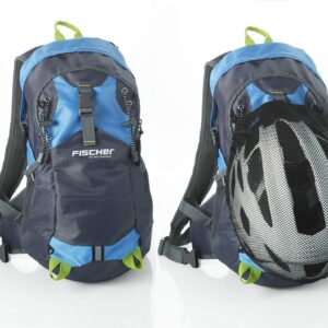 Fischer Plecak z siatką na kask niebieski/szary Uniseks Rucksack - 1 sztuka