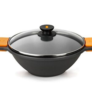 BRA Wok, aluminium, czarny, 24 cm