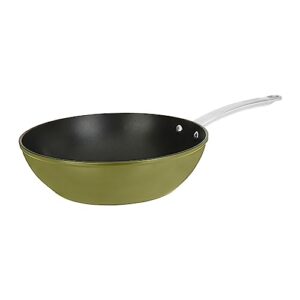 Wok Sitram 715707 Ø 28 cm zielona metaliczna powłoka bez PFOA